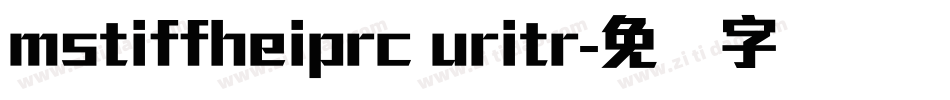 mstiffheiprc uritr字体转换